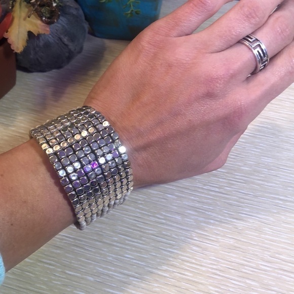 Bohemian Style Glass Bead Bracelet Duo - Picture 3 of 5